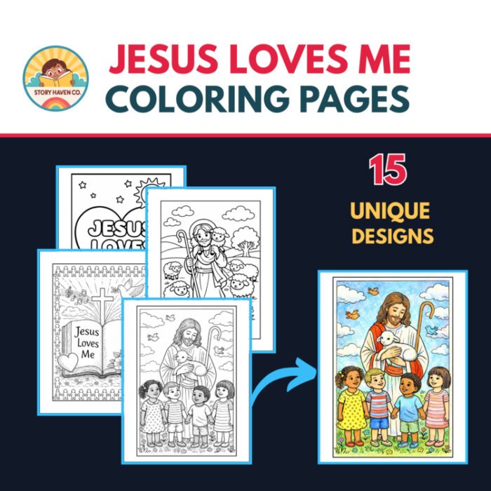 Jesus Loves Me coloring pages for Grades 2-5 – cover