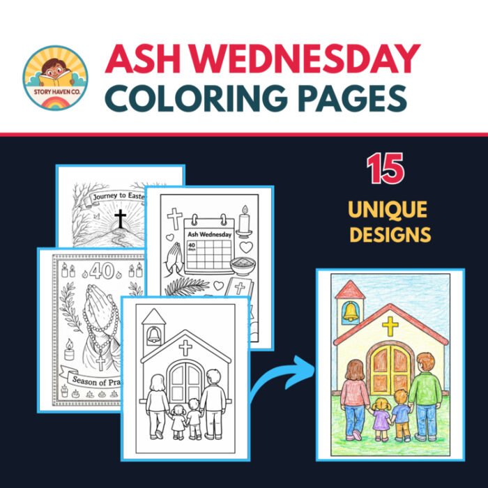 Ash Wednesday coloring pages for Grades 2-5 – cover