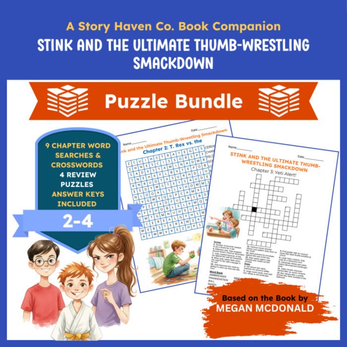Stink and the Ultimate Thumb-Wrestling Smackdown vocabulary activities for Grades 2-4 – cover