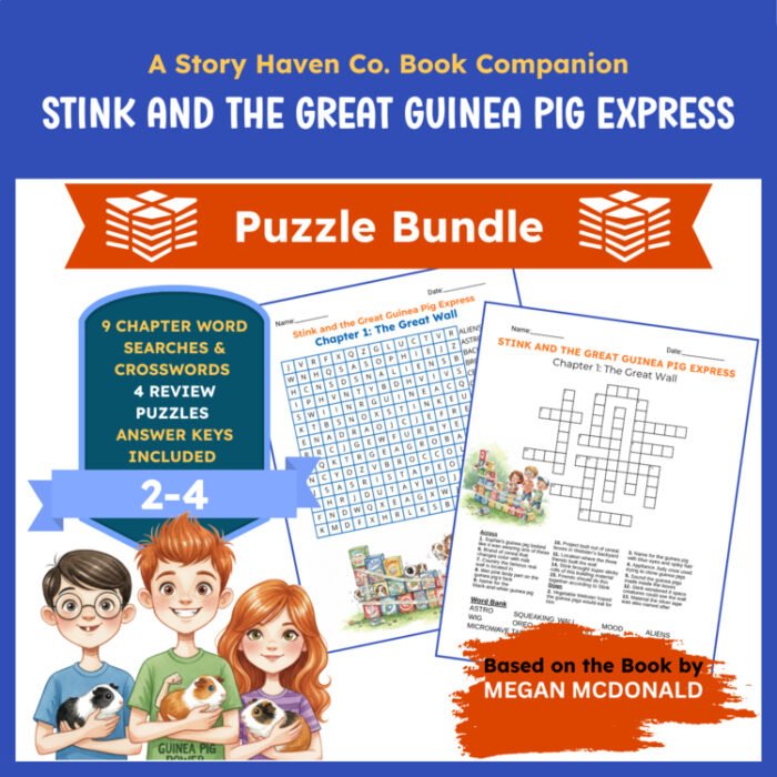 Stink and the Great Guinea Pig Express vocabulary activities for Grades 2-4 – cover