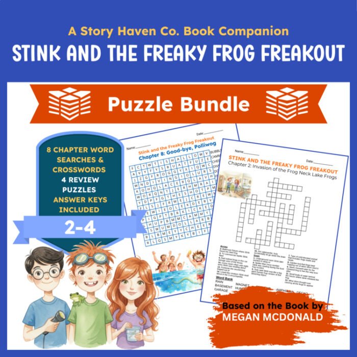 Stink and the Freaky Frog Freakout vocabulary activities for Grades 2-4 – cover