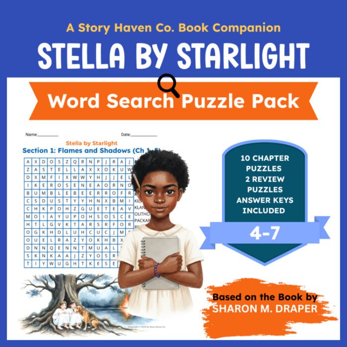 Stella by Starlight word search for Grades 4-7 – cover