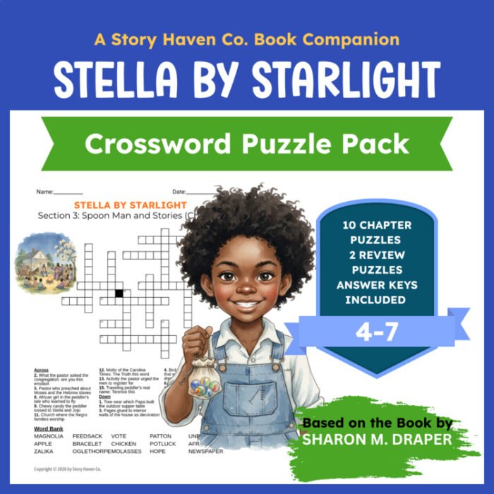 Stella by Starlight crossword puzzles for Grades 4-7 – cover