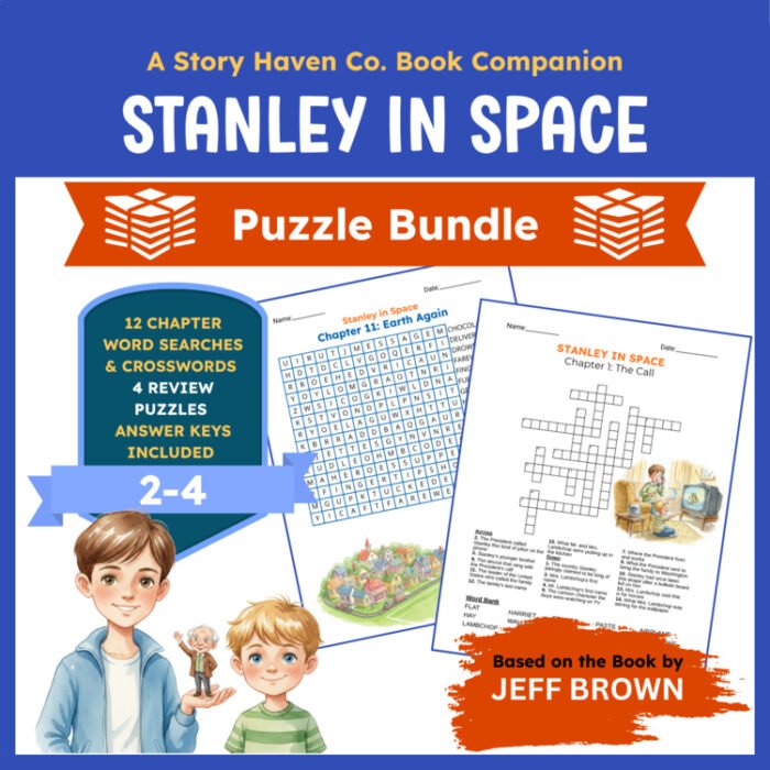 Stanley in Space vocabulary activities for Grades 2-4 – cover