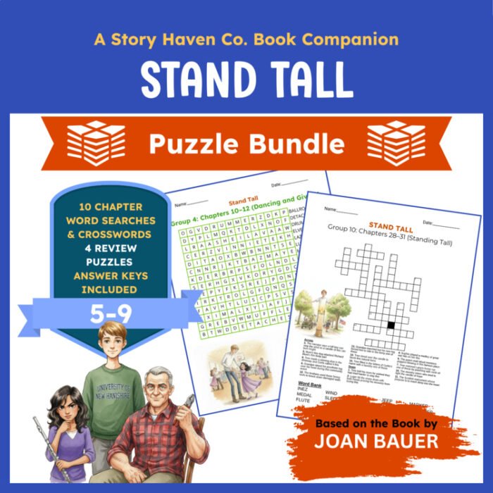 Stand Tall vocabulary activities for Grades 5-9 – cover