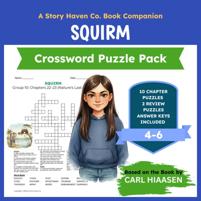 Squirm crossword puzzles for Grades 4-6 – cover
