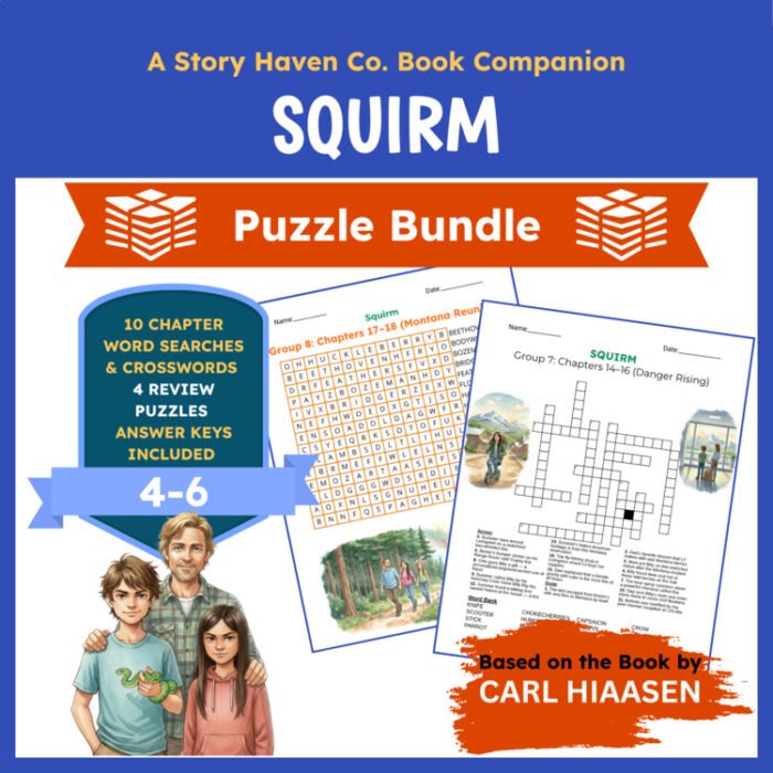 Squirm vocabulary activities for Grades 4-6 – cover