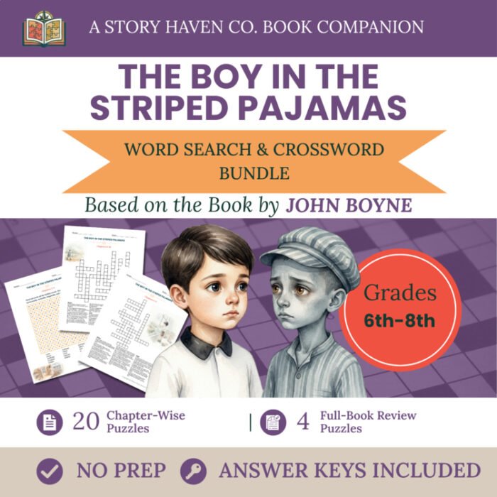 The Boy in the Striped Pyjamas vocabulary activities for Grades 6-8 – cover