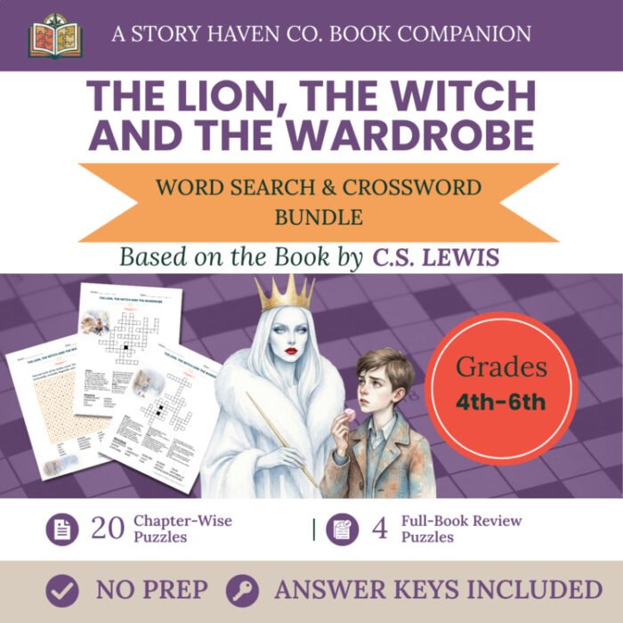 The Lion, the Witch and the Wardrobe vocabulary activities for Grades 4-6 – cover