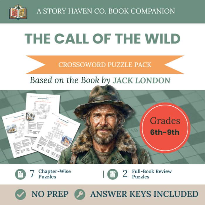 The Call of the Wild crossword puzzles for Grades 6-9 – cover