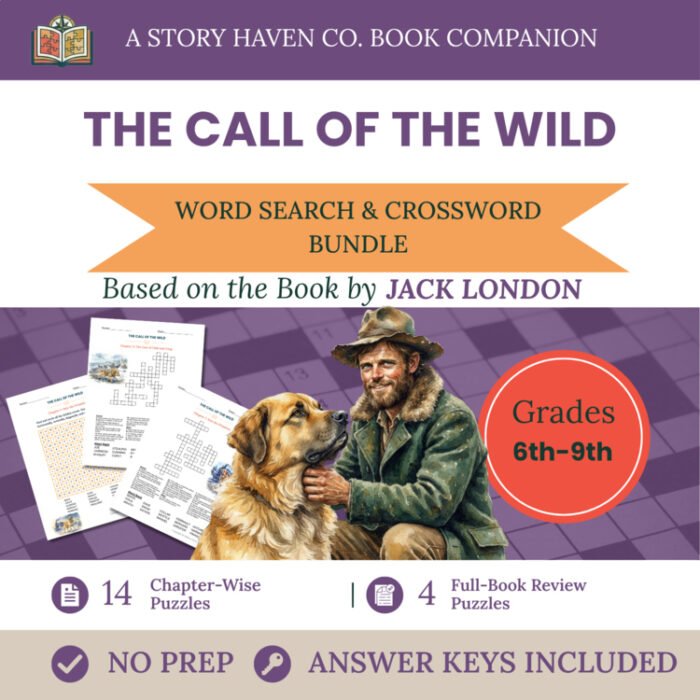 The Call of the Wild vocabulary activities for Grades 6-9 – cover