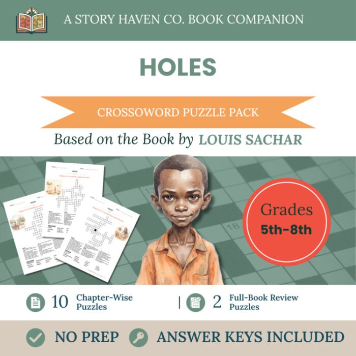 Holes crossword puzzles for Grades 5-8 – cover
