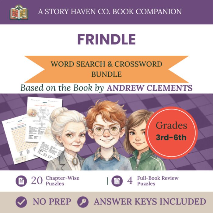 Frindle vocabulary activities for Grades 3-6 – cover