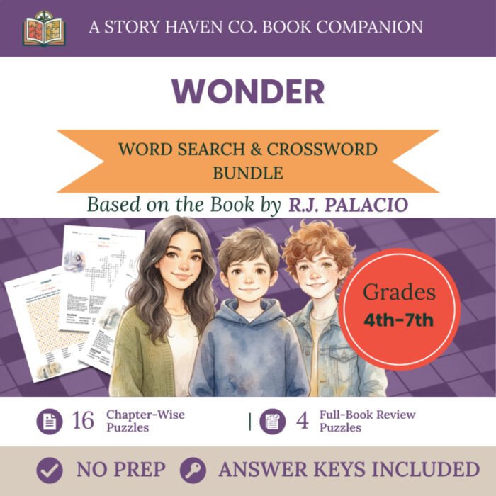Wonder vocabulary activities for Grades 4-7 – cover