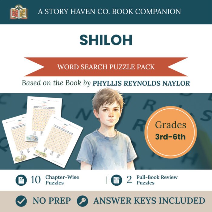 Shiloh word search for Grades 3-6 – cover