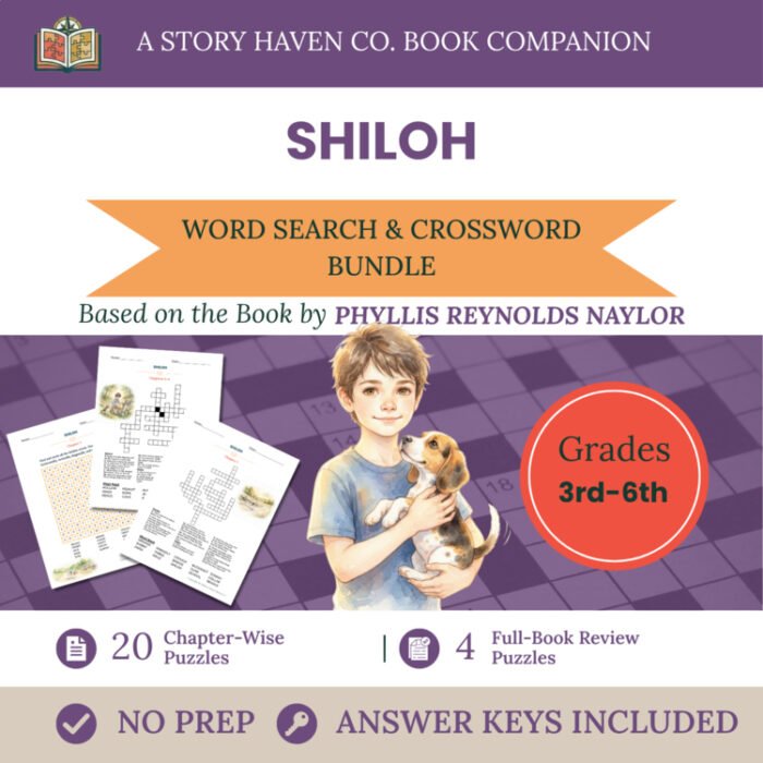 Shiloh vocabulary activities for Grades 3-6 – cover