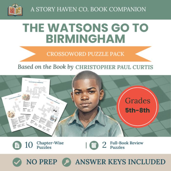 The Watsons Go to Birmingham—1963 crossword puzzles for Grades 5-8 – cover