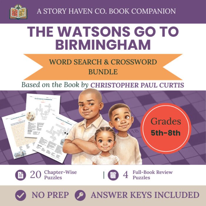 The Watsons Go to Birmingham—1963 vocabulary activities for Grades 5-8 – cover