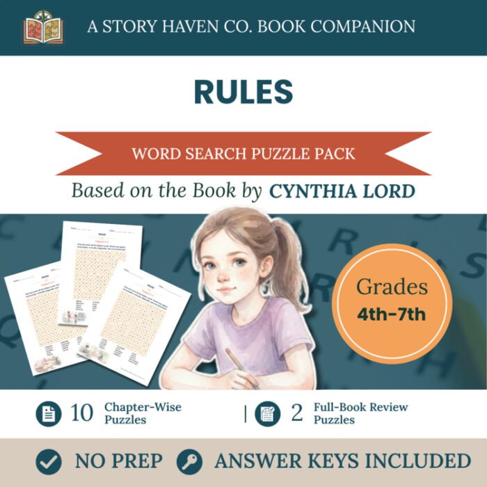 Rules word search for Grades 4-7 – cover
