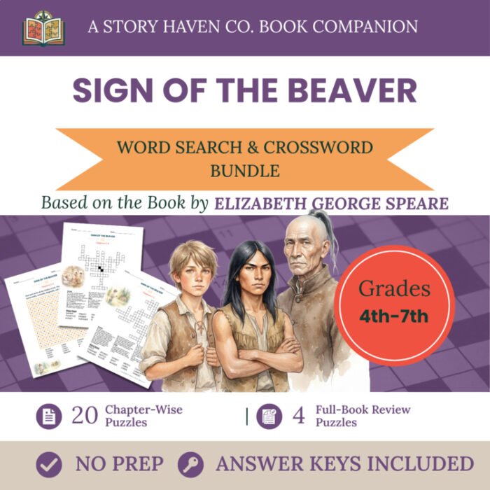 The Sign of the Beaver vocabulary activities for Grades 4-7 – cover