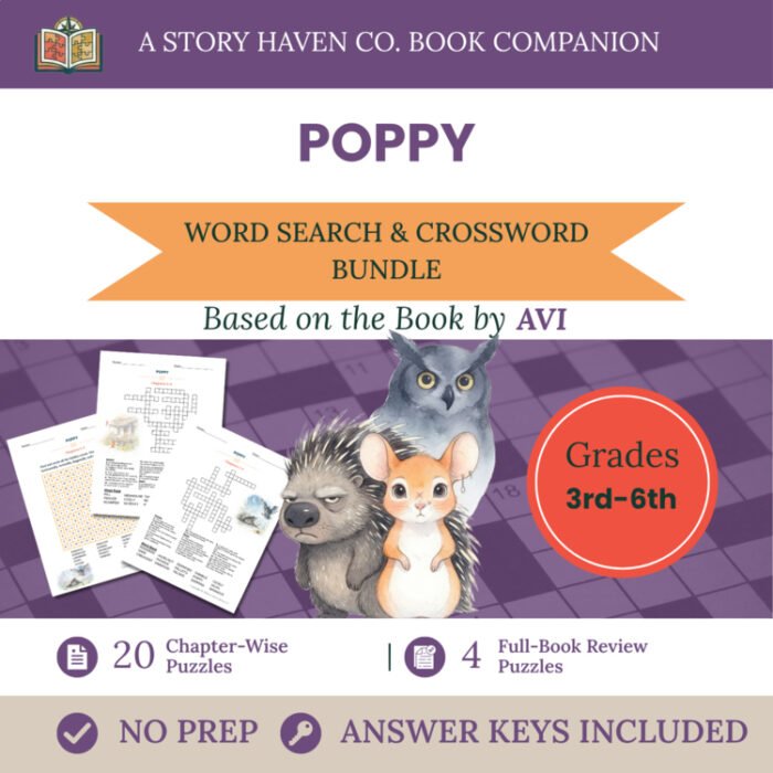 Poppy vocabulary activities for Grades 3-6 – cover