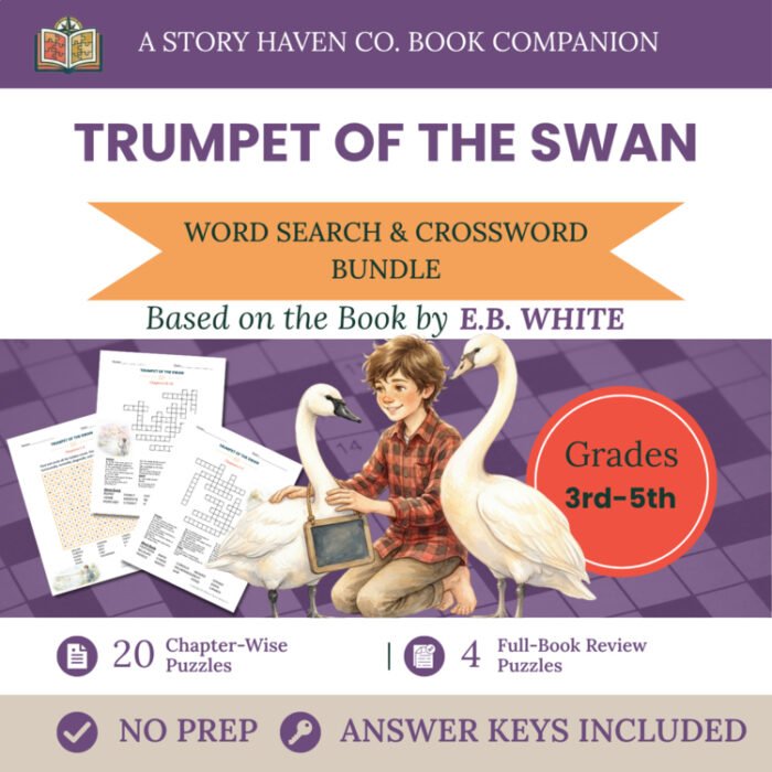 The Trumpet of the Swan vocabulary activities for Grades 3-5 – cover
