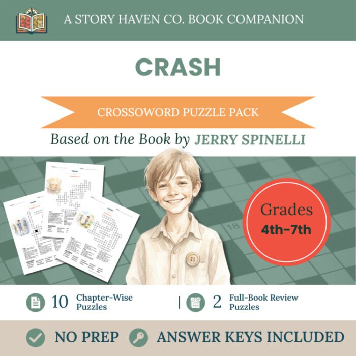 Crash crossword puzzles for Grades 4-7 – cover