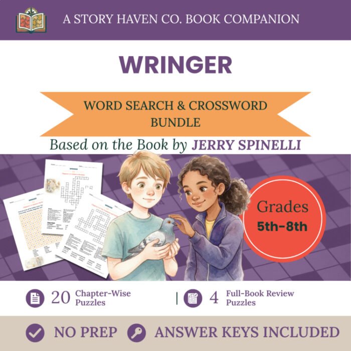 Wringer vocabulary activities for Grades 5-8 – cover
