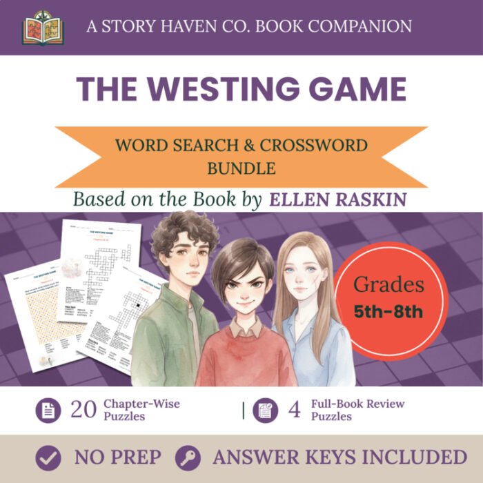 The Westing Game vocabulary activities for Grades 5-8 – cover