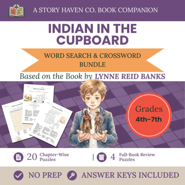 The Indian in the Cupboard vocabulary activities for Grades 4-7 – cover