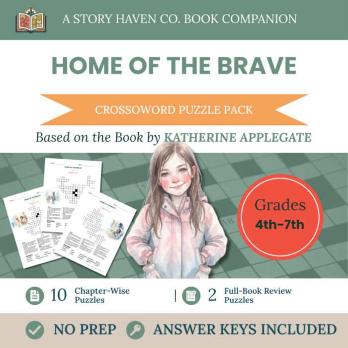 Home of the Brave crossword puzzles for Grades 4-7 – cover