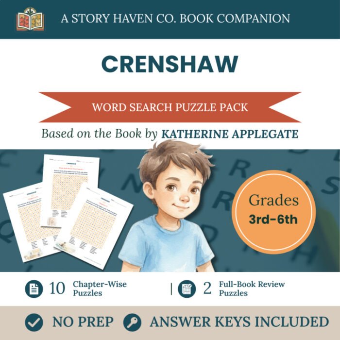 Crenshaw word search for Grades 3-6 – cover