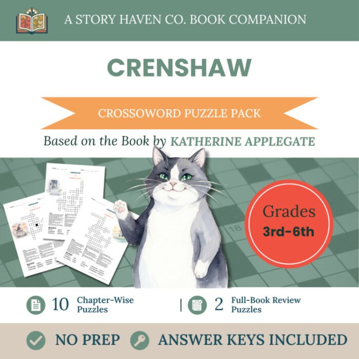 Crenshaw crossword puzzles for Grades 3-6 – cover