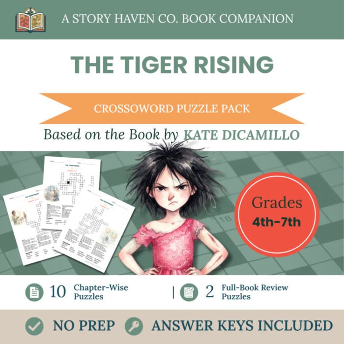 The Tiger Rising crossword puzzles for Grades 4-7 – cover
