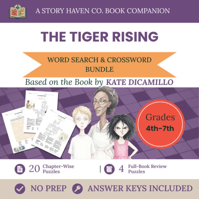 The Tiger Rising vocabulary activities for Grades 4-7 – cover