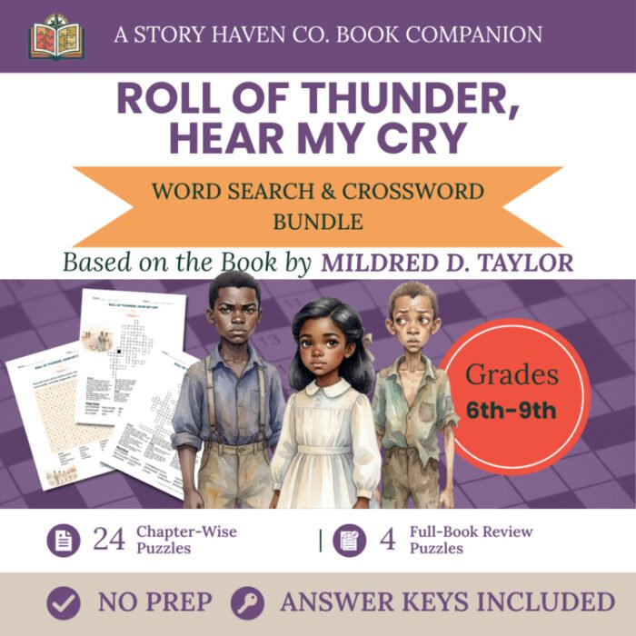 Roll of Thunder, Hear My Cry vocabulary activities for Grades 6-9 – cover