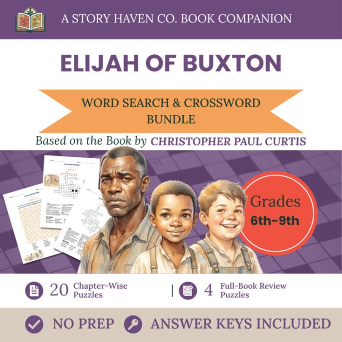 Elijah of Buxton vocabulary activities for Grades 6-9 – cover