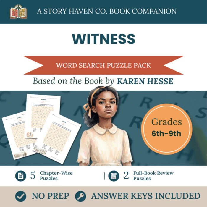 Witness word search for Grades 6-9 – cover