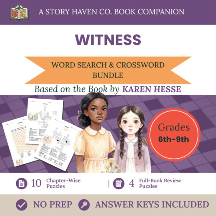 Witness vocabulary activities for Grades 6-9 – cover