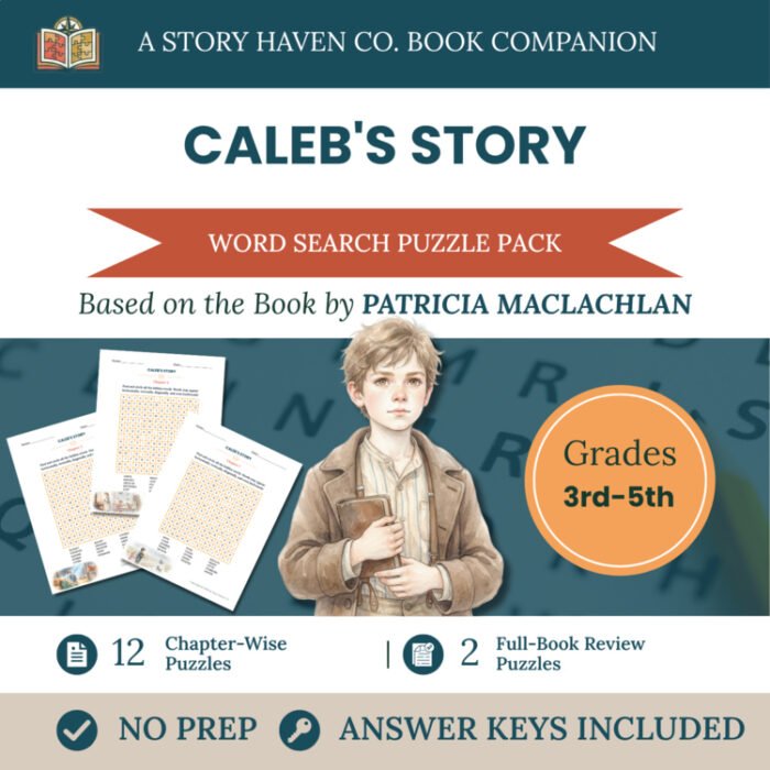 Caleb's Story word search for Grades 3-5 – cover