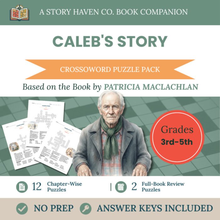 Caleb's Story crossword puzzles for Grades 3-5 – cover