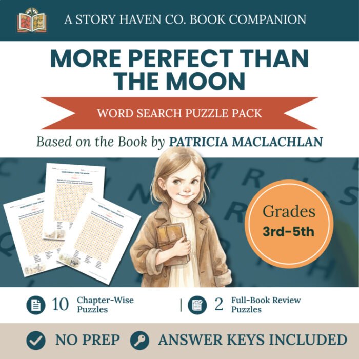 More Perfect Than the Moon word search for Grades 3-5 – cover