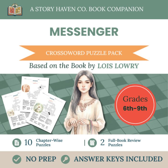 Messenger crossword puzzles for Grades 6-9 – cover