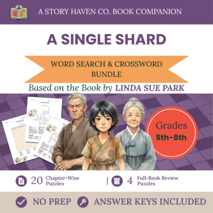 A Single Shard vocabulary activities for Grades 5-8 – cover
