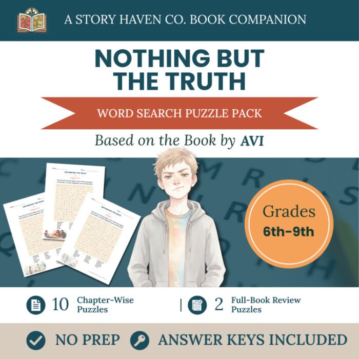 Nothing But the Truth word search for Grades 6-9 – cover