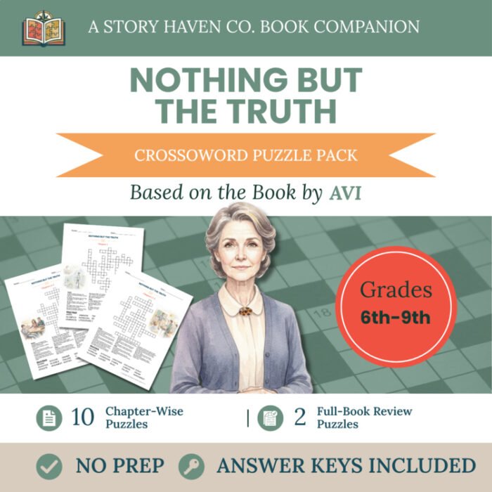 Nothing But the Truth crossword puzzles for Grades 6-9 – cover