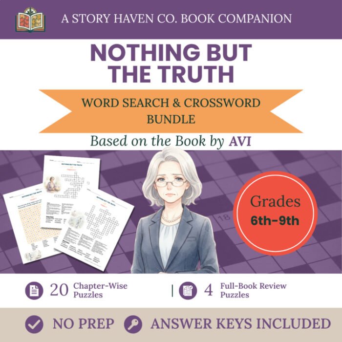 Nothing But the Truth vocabulary activities for Grades 6-9 – cover