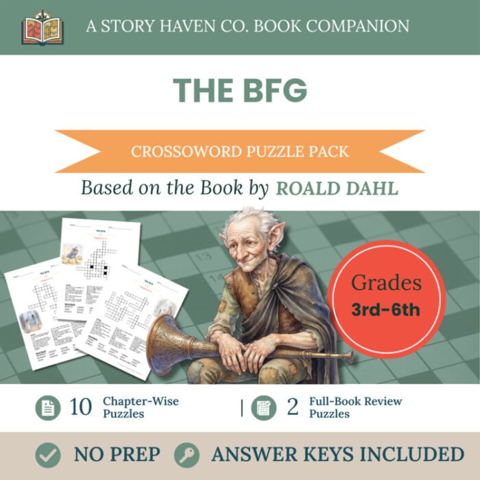 The BFG crossword puzzles for Grades 3-6 – cover