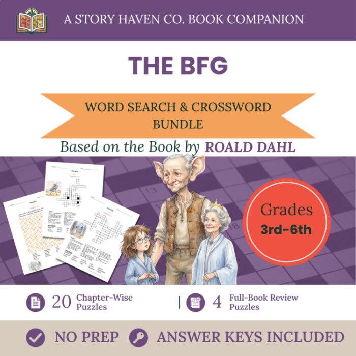 The BFG vocabulary activities for Grades 3-6 – cover